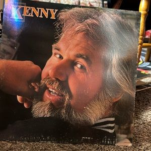 Three country music vinyl records